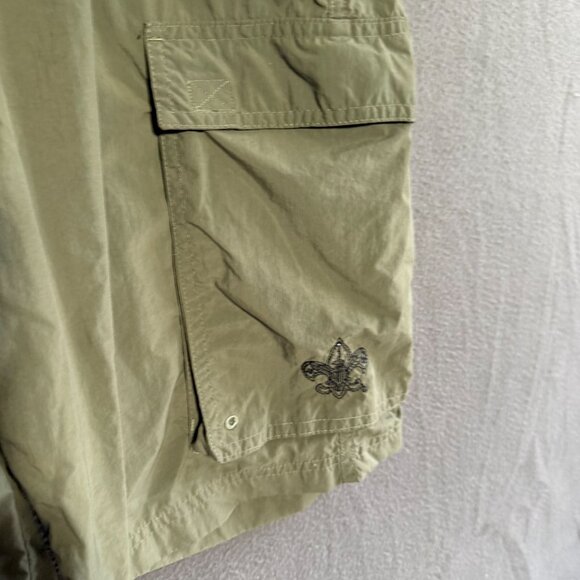 Boy Scouts of America Centennial Uniform Cargo Shorts Men's Small Army Green - Picture 2 of 7